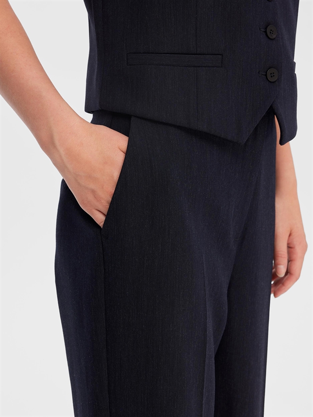 Selected Femme SlfRita MW Wide Pant Dark Sapphire